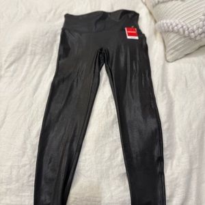 NWT - Spanx Faux Leather Leggings